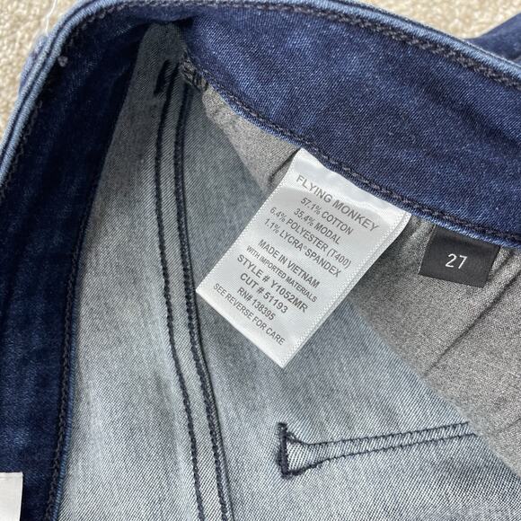 Flying Monkey Women Jeans Size 27 Blue Skinny Stretch Denim 28" Inseam 53-14 - Picture 5 of 9